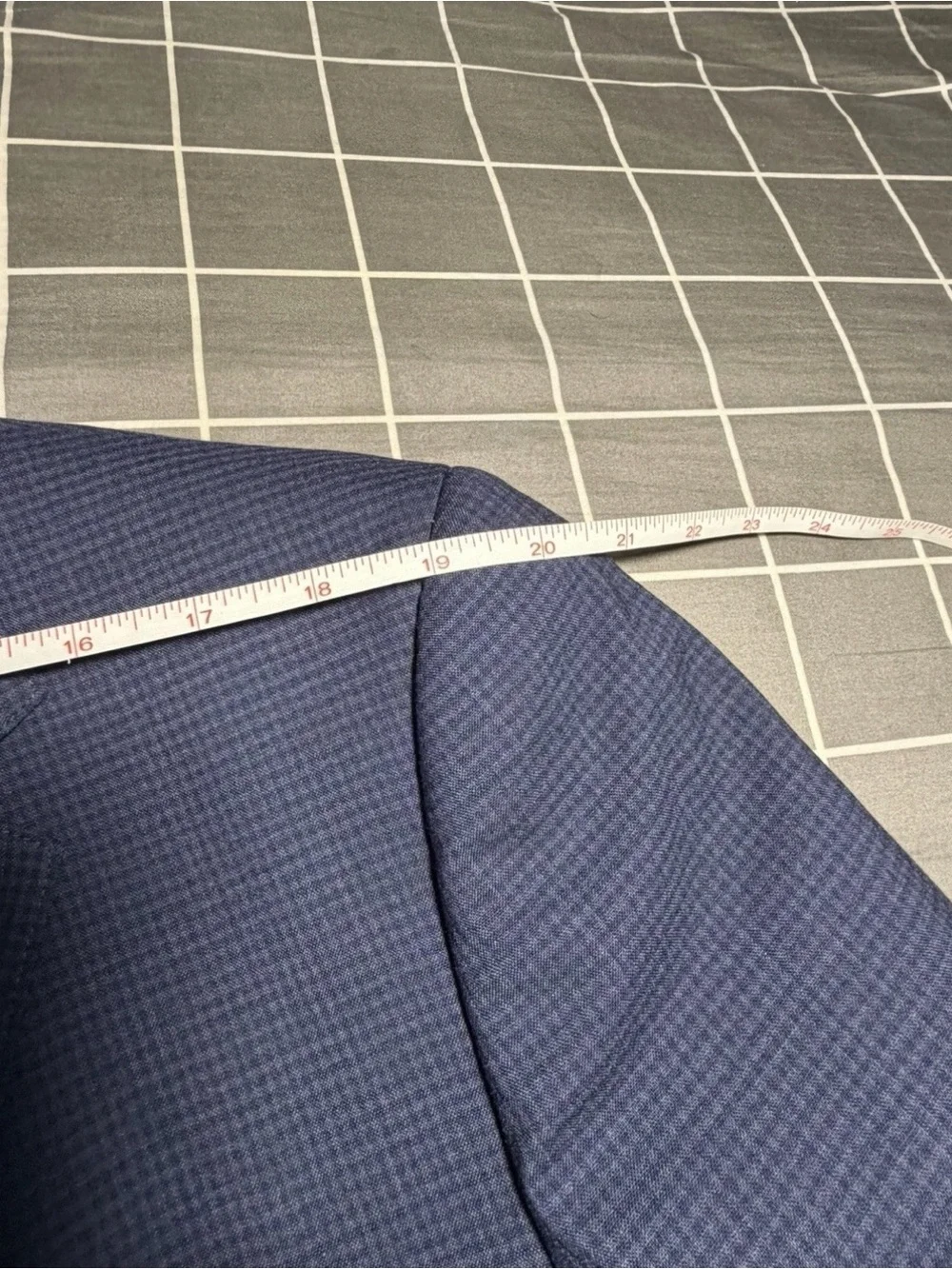 Bonobos Jetsetter 2 Piece 44L 36x30 Navy Micro Check Suit